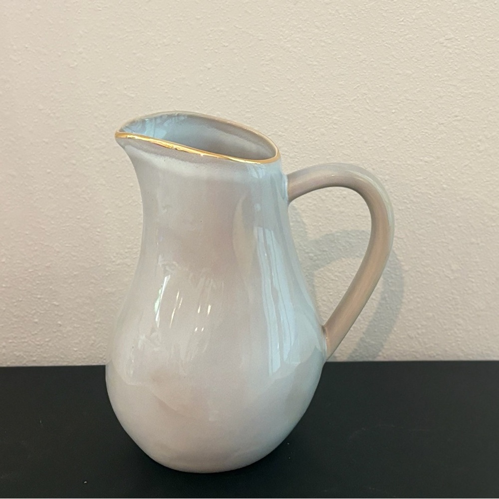 Elegant Grey Ceramic Pitcher